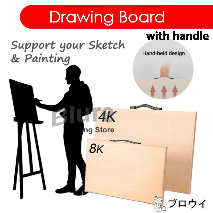 Wooden Art Mounting Board For Drawing Sketch Sketching with Handle
