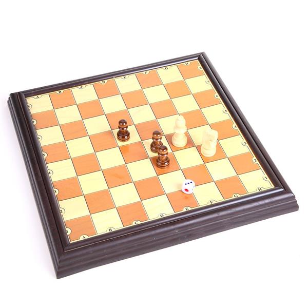 Wooden Chess Piece Set Snakes & Ladd (end 2/17/2017 4:10 PM)