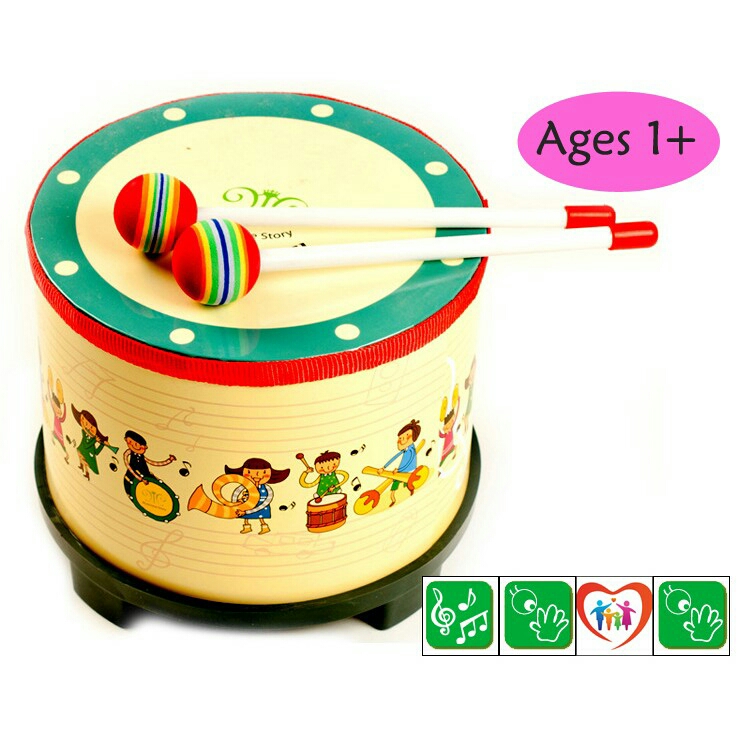 baby wooden drum