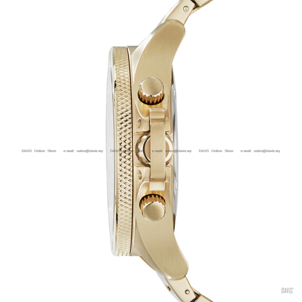 A|X ARMANI EXCHANGE AX1504 Men's Well Worn Chronograph Bracelet Gold