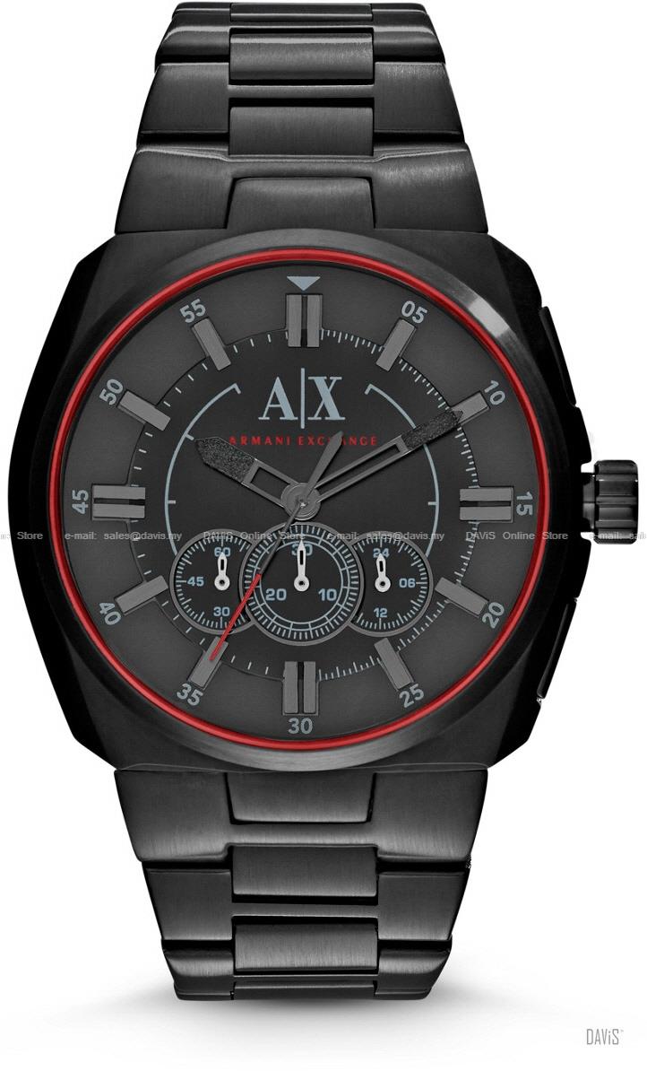 A|X ARMANI EXCHANGE AX1801 Men's Chronograph SS Bracelet Black