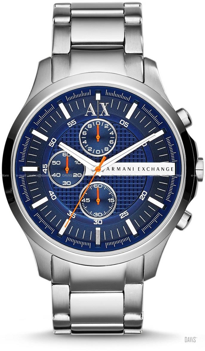 A|X ARMANI EXCHANGE AX2155 Men's Hampton Chronograph SS Bracelet Blue