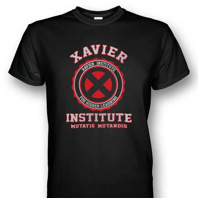 X-men Xavier Institute T-shirt Red/Silver Print