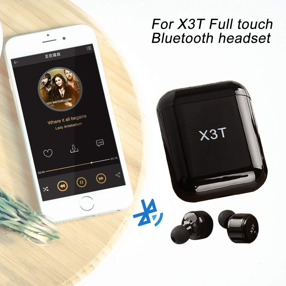 X3T TWS Wireless Bluetooth 4.2 Headset Earphone Bass