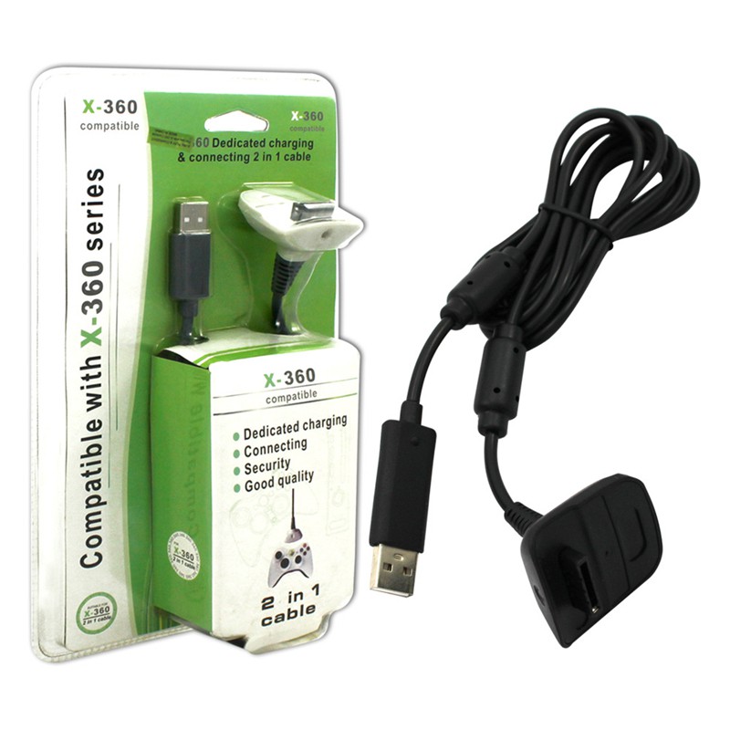 Xbox 360 2in1 Dedicated Charging  &amp; Connecting Usb Cable