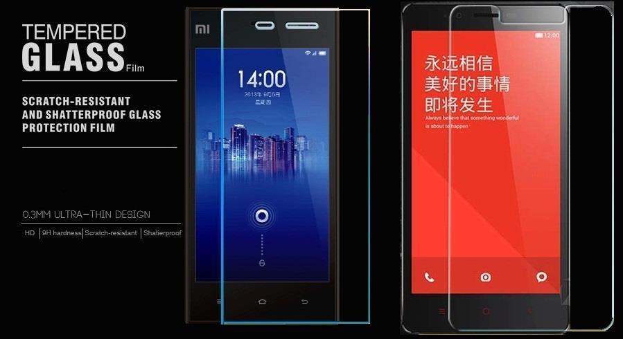 XiaoMi Mi 3 4 5 Mi4i Redmi Note 1s 2 3 3s 4 4a Pad Pro Tempered Glass