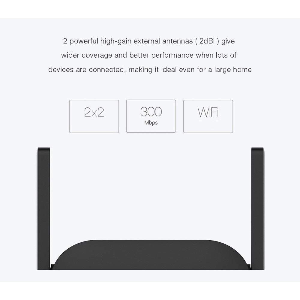 Xiaomi Mi Extender Pro 300MBPS WiFi Amplifier Network Booster Repeater