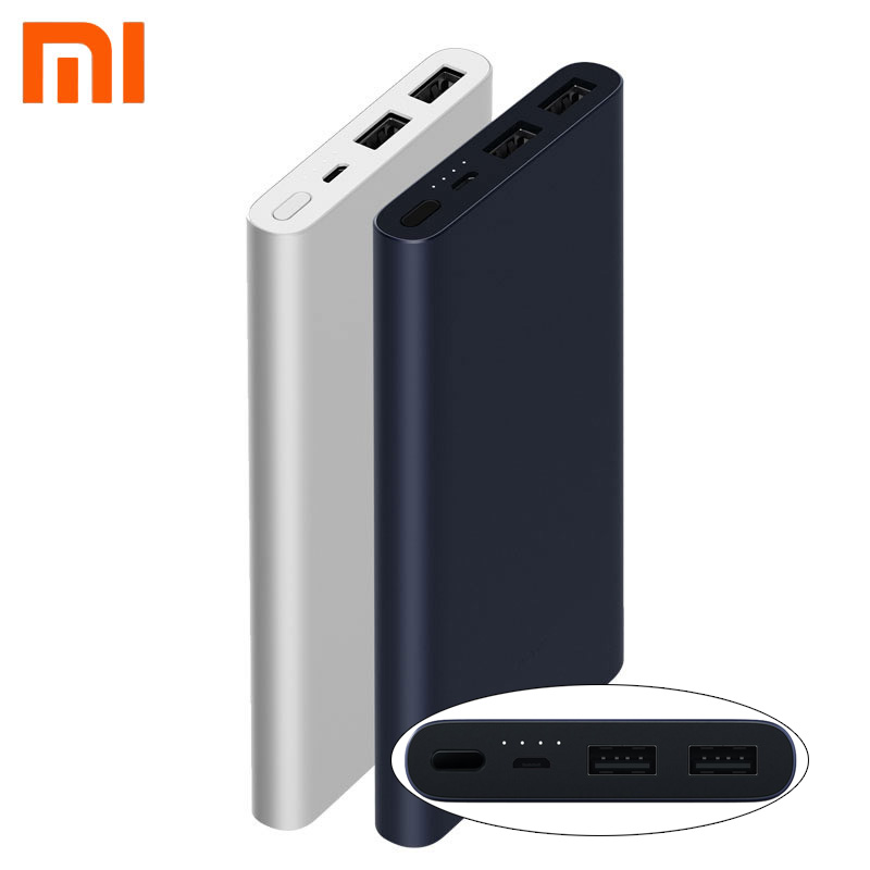 XiaoMi Mi PowerBank 10000mah 2i Dual USB Quick Charge Original PLM09ZM