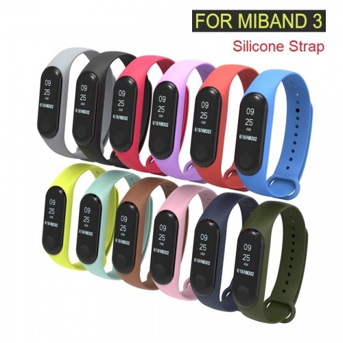 Xiaomi Miband 3 Strap Colourful Silicone Replacement Strap for MiBand3 Bracele