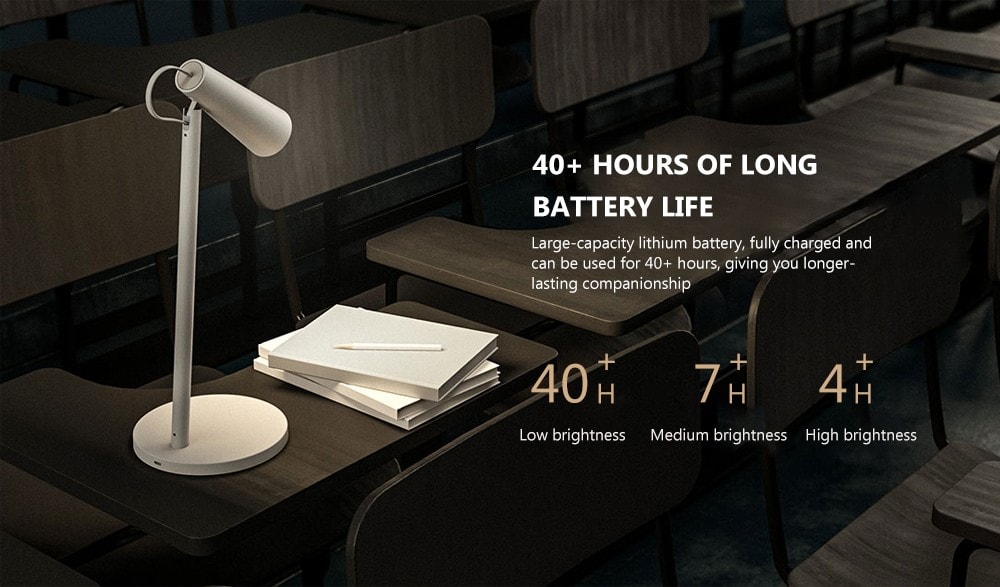 Xiaomi Mijia Mi Rechargeable Wireless Desk Table LED Lamp Light MJTD03