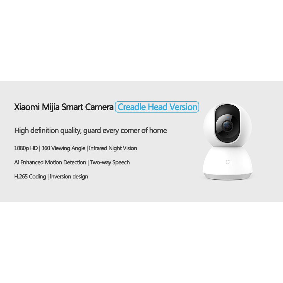 Xiaomi Mijia Smart Home IP Camera 1080P PTZ CCTV iOS Android 360 &deg;