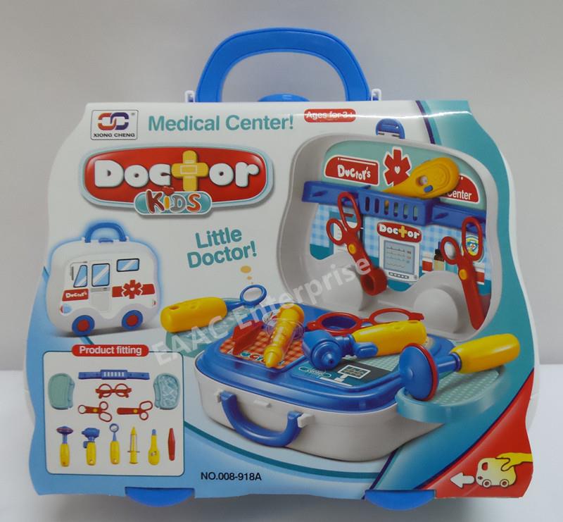 Xiong Cheng Doctor suitcase with Roller Role Play Set Medical