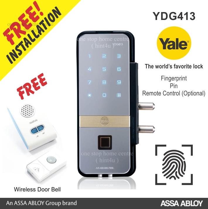 Yale Ydg 413 Fingerprint Pin Si End 10 28 2019 15 Pm Yale Ydg 413 Fingerprint Pin Single Glass Digital Door Lock