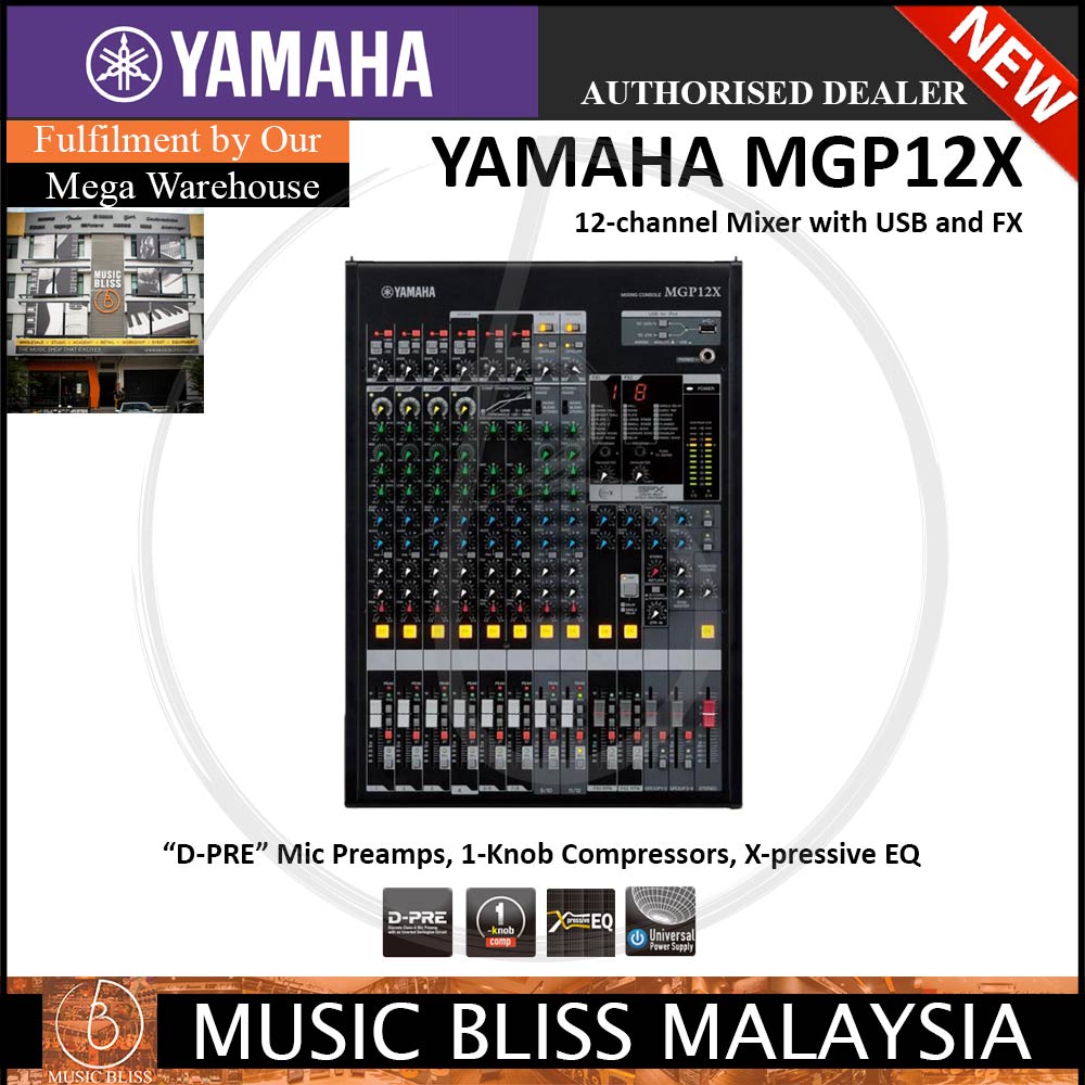 !   Yamaha Mgp Series Mgp12x 12 Channel 4 Bus Mixer Mgp 12x Crazy Sales - 