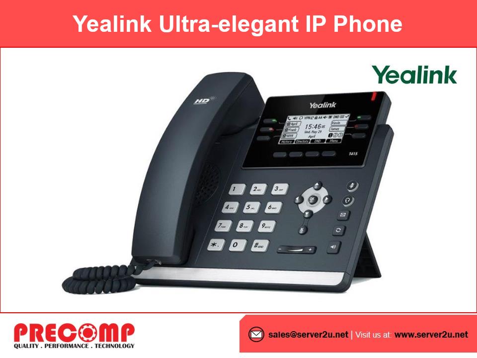 Yealink Ultra elegant Gigabit IP Phone (SIP-T43U)