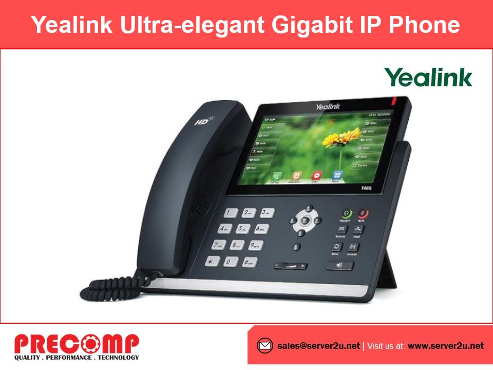 Yealink Ultra-elegant Gigabit IP Phone (SIP-T48S)