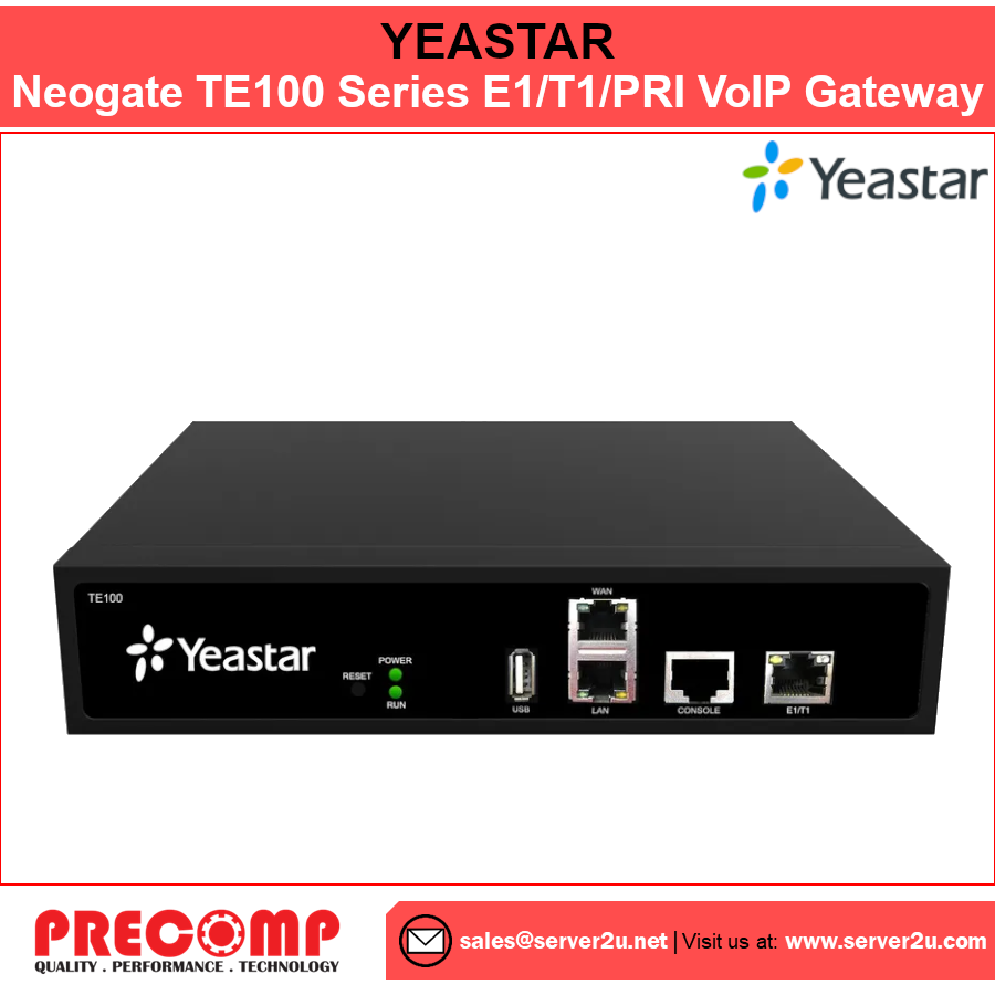 Yeastar Neogate TE100 Series E1/T1/PRI VoIP Gateway