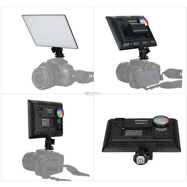 Yongnuo RGB LED Video Light Panel YN300 Air II LED +Battery+Charger