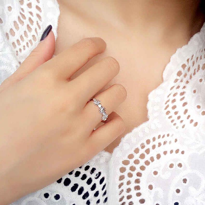 YOUNIQ-Basic Korean Silver CZ Sun Ring