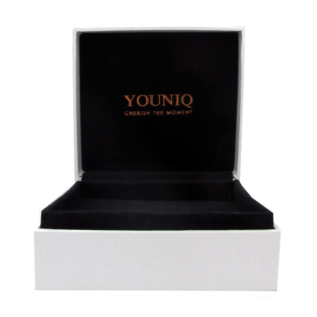 Youniq Crescent Cz Platinum Plated Silver/18k Gold Bracelet
