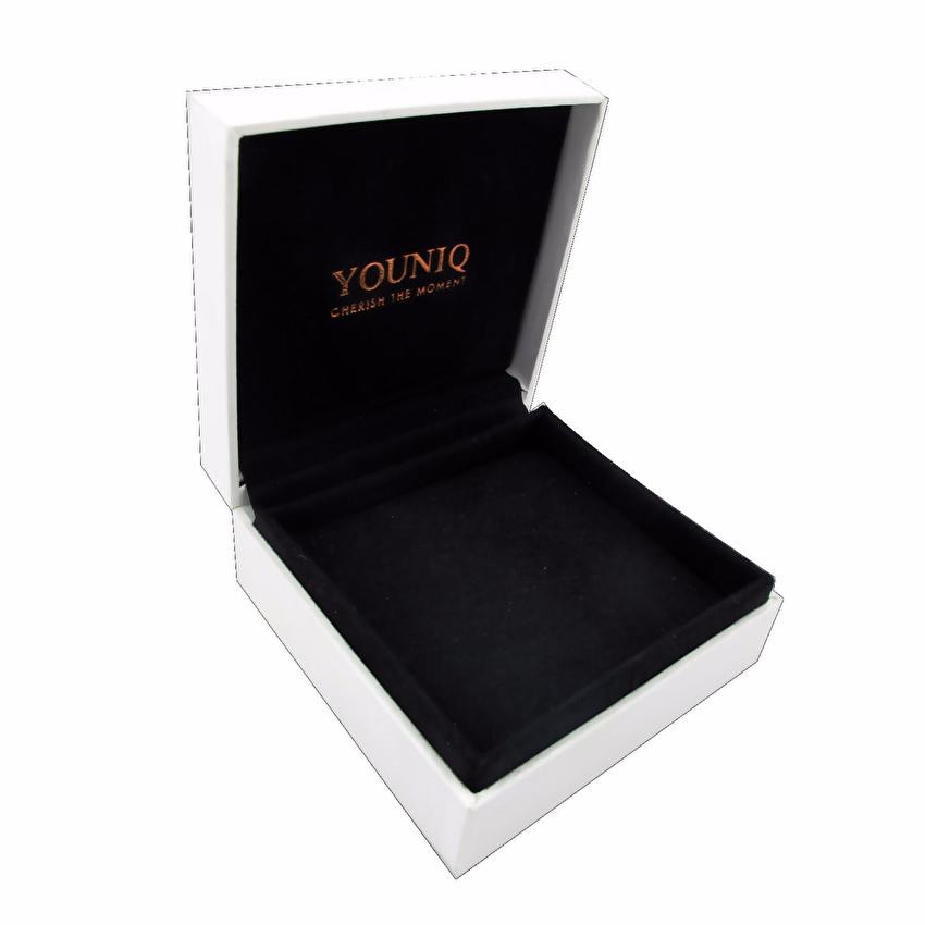 Youniq Pearl Love  &amp; Cube 18k Rosegold Titanium Cuff Bracelet Set