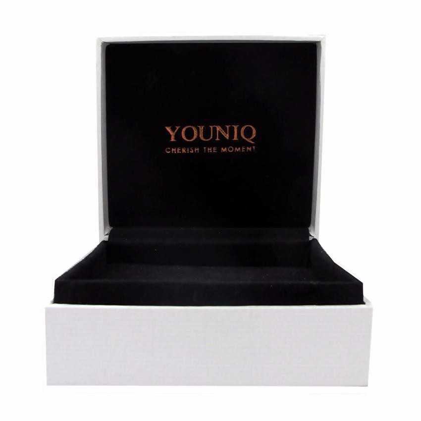 Youniq Platinum Silver Bracelet  &amp; Silicone Bracelet Rosegold (Couple Set)