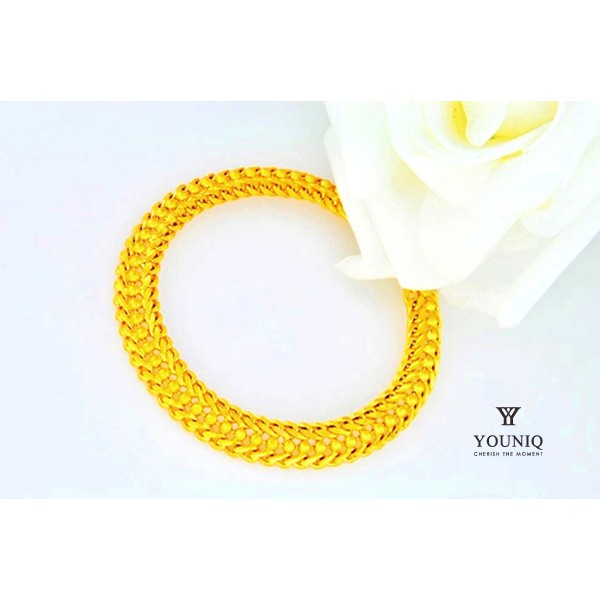 Youniq Premium Charming 24k Gold Plated Classic Chain Bracelet