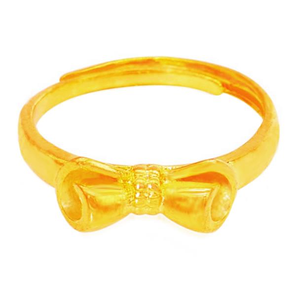 YOUNIQ Premium Ribbon 24K Gold Plated Ring