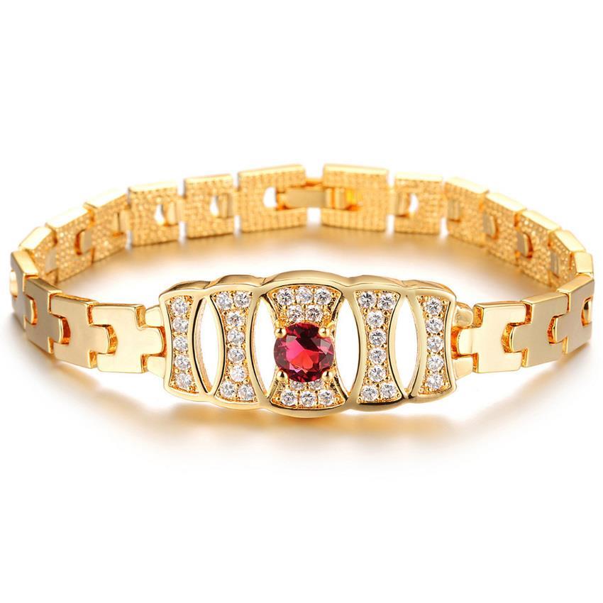 YOUNIQ Premium Tana GemStone 18K Gold Plated Bracelet