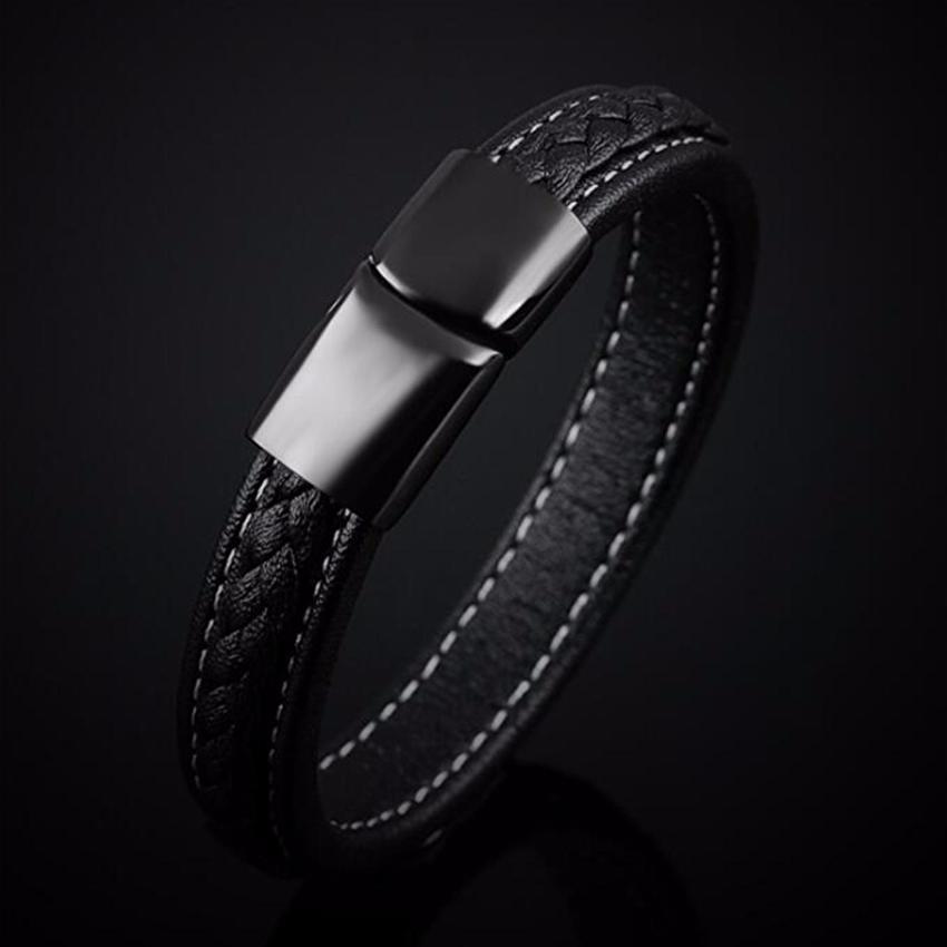 Youniq Titanium Designer Black Stee End 4 27 2023 12 00 Am - Designer Leather Bracelet Mens Youniq Titanium Designer Black Stee End 4 27 2023 12 00 Am - Designer Leather Bracelet Mens