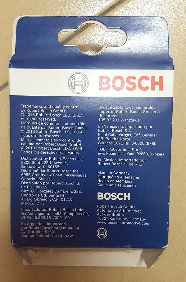 YR7DCX Bosch Spark Plug For Alza, Myvi LB, Avanza (NEW MODEL) 
