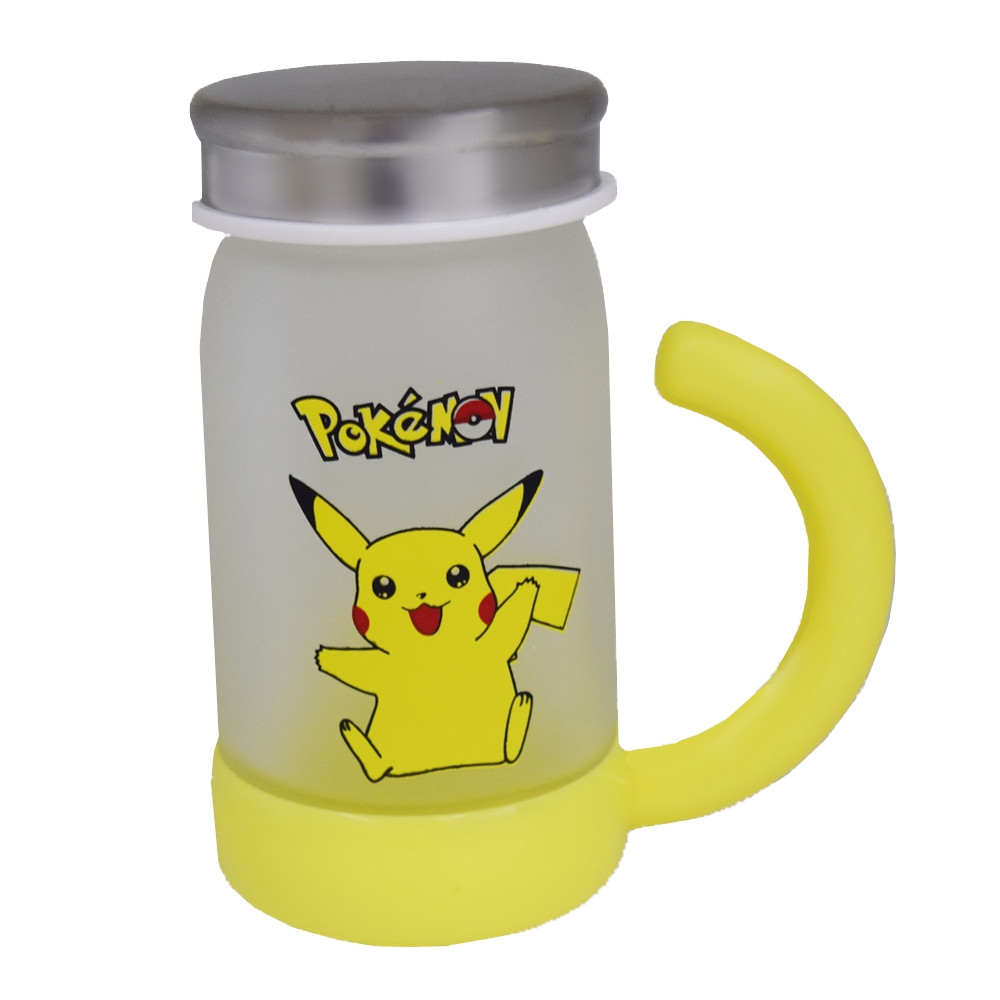 glass mug with cover