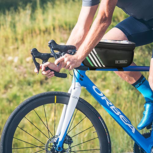 Bike Bicycle Phone Mount Bags Waterproof Front Frame Top Tube Handlebar Bags With Touch Screen Phone Holder Case Sports Bicycle Bike Storage Bag Cycling Pack Accesorios Para Bicicletas Accesorios Bici Bici
