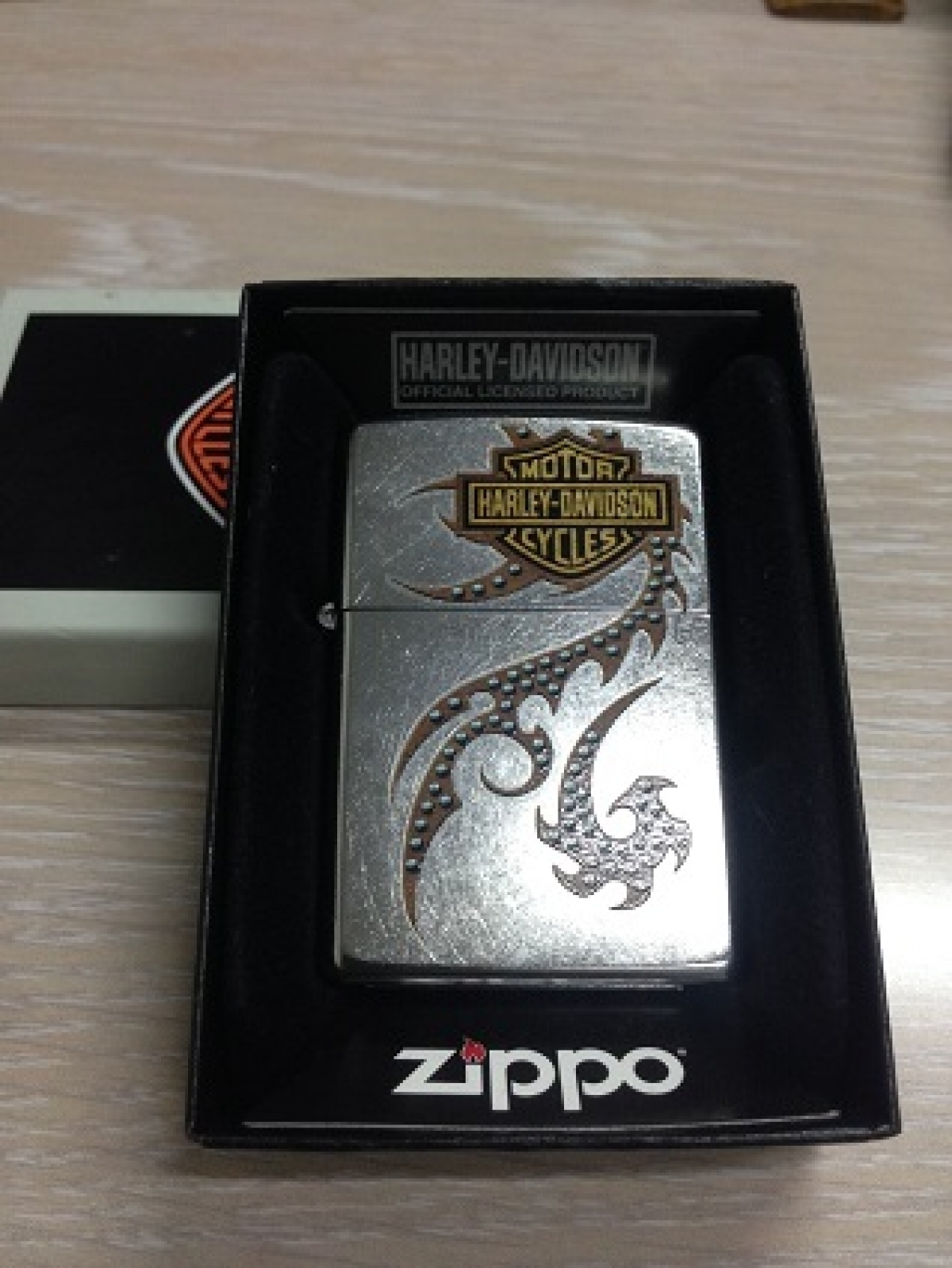 Zippo Pocket Lighter 2004482 Harley (end 5/19/2019 1:15 PM)