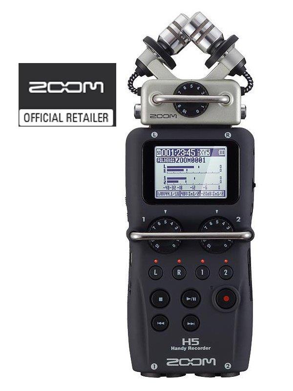 Zoom H5 Digital Handy Sound Recorder w/ Interchangeable Microphone