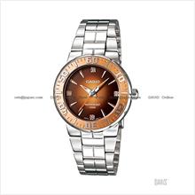 CASIO LTD-2000D-5AV STANDARD diver look rhinestones SS bracelet bronze