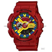 CASIO GA-110FC-1A G-SHOCK Ana-Digi multi-color resin strap red