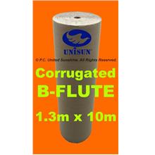 CORRUGATED B-FLUTE 1.3m x 10m L ONLINE PROMO Kraft Paper Packaging
