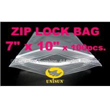 ZIP LOCK BAG 7” x 10” x 100 pcs. ONLINE PROMO Resealable Plastic Bags