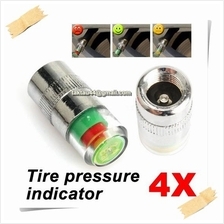 4 Pcs Car Air Pressure Caps Sensor Indicator