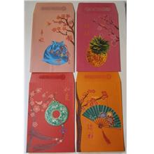 AP03, 10Packs (8pcs-4design-pack) Red Packet Ang Pao 紅包封