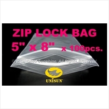 ZIP LOCK BAG 5” x 8” x 100 pcs. ONLINE PROMO Resealable PP Plastic Bag