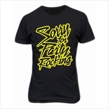 LMFAO Sorry For Party Rocking T-shirt Neon Yellow w/Back Printing