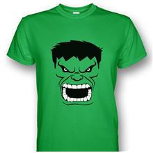 The Incredible Hulk Face Green T-shirt