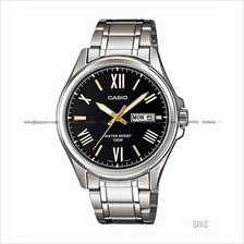 CASIO MTP-1377D-1AV STANDARD Analog day-date SS bracelet black