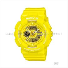 CASIO BA-110BC-9A Baby-G Ana-Digi multi-dimensional resin strap yellow