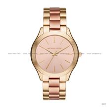 MICHAEL KORS MK3493 Runway 3-hand Two-tone SS Bracelet Pink Gold