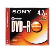 Sony DVD-R 4.7GB 16X Writable Disc - Single Disc Case