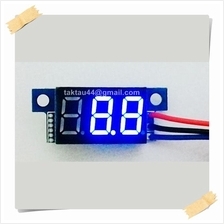 Digital Voltmeter DC 0-100V Blue Small LED Panel (Voltage Monitor)