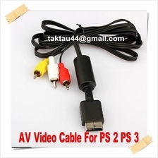 AV Audio Video Cable Cord for Sony PlayStation PS2 PS3 TV Out cable